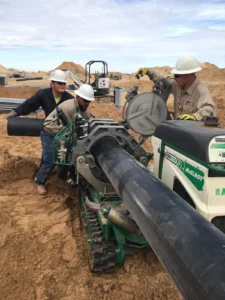 HDPE pipe laying and installation